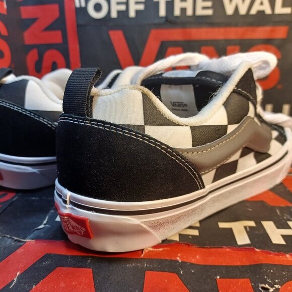 Vans Men's 9/Women's 10.5 Knu Skool Mega Check Black VN0009QCCJJ - Picture 2 of 12
